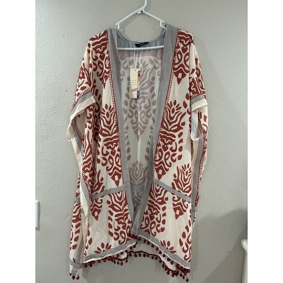 Dokotoo Boho Print Kimono Tassel Casual Cardigan Loose Cover up fashion - Picture 3 of 10